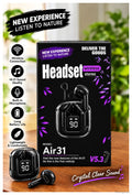 Black Long-Lasting Battery With Fast Charge 5 Earbuds