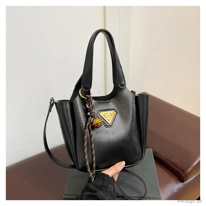 Black Retro Crossbody Bag for Women 2024