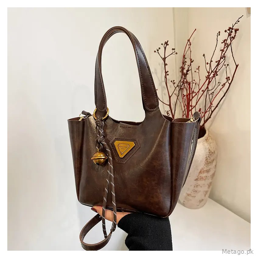 Black Retro Crossbody Bag for Women 2024