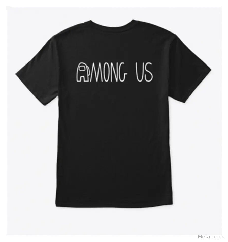 Black T-Shirt with Red "Impostor" Print