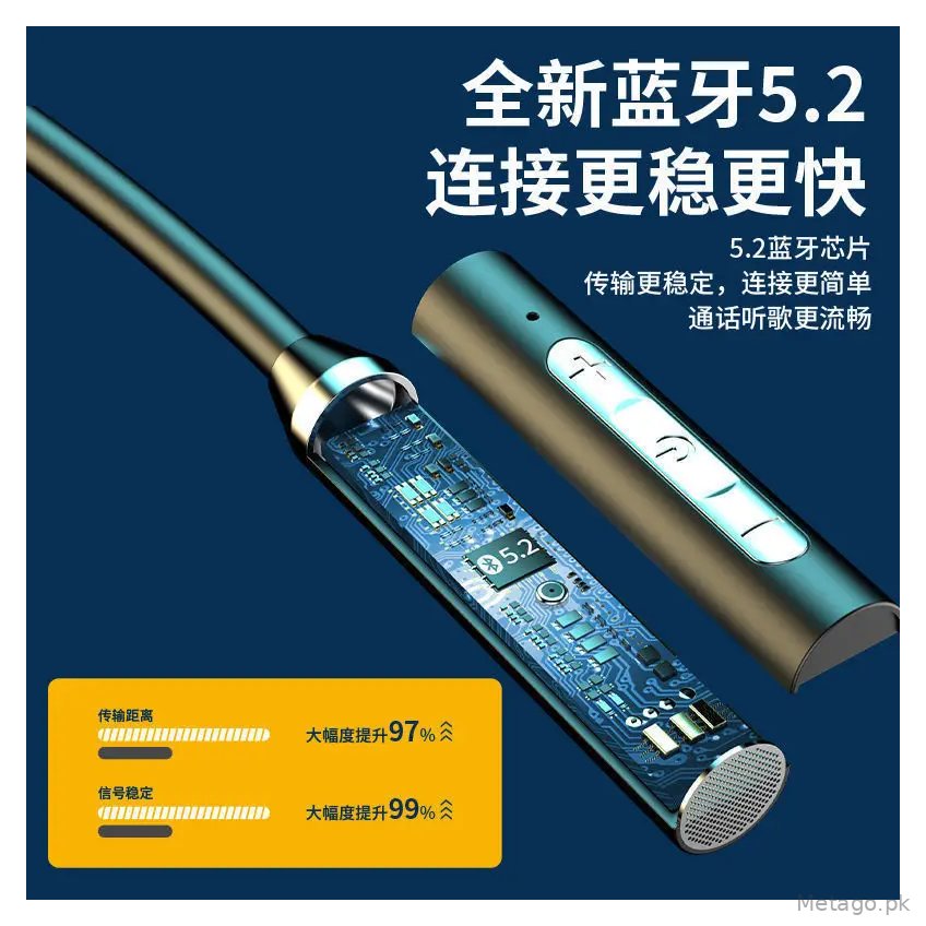 Bluetooth Headset Wireless Neck Hanging Sports Binaural In-Ear