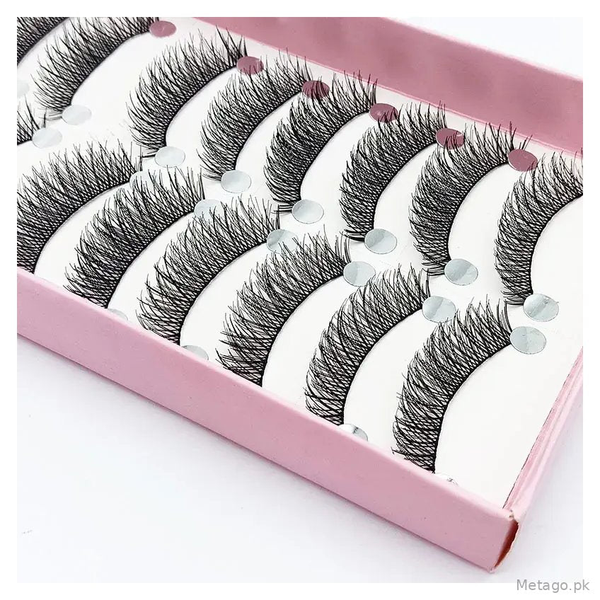 C1 Cotton Stalk False Eyelashes 10 Pairs