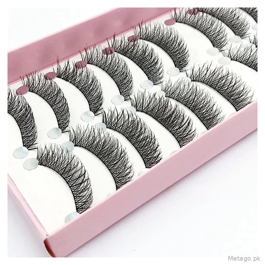 C1 Cotton Stalk False Eyelashes 10 Pairs