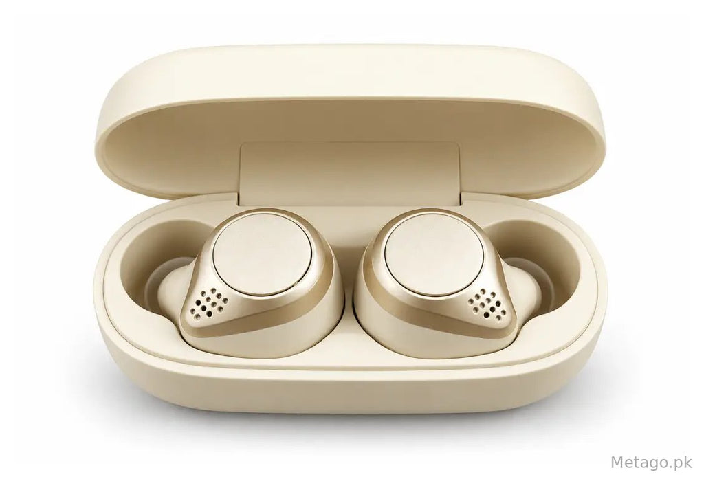 Cream Golden Wireless Bluetooth TWS Earbuds