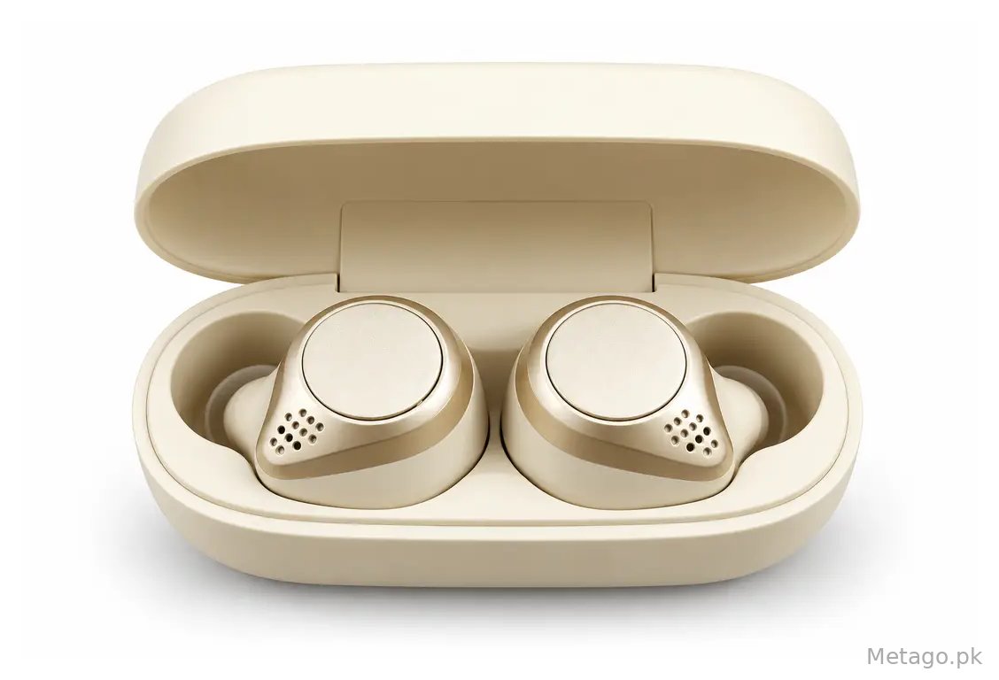 Cream Golden Wireless Bluetooth TWS Earbuds