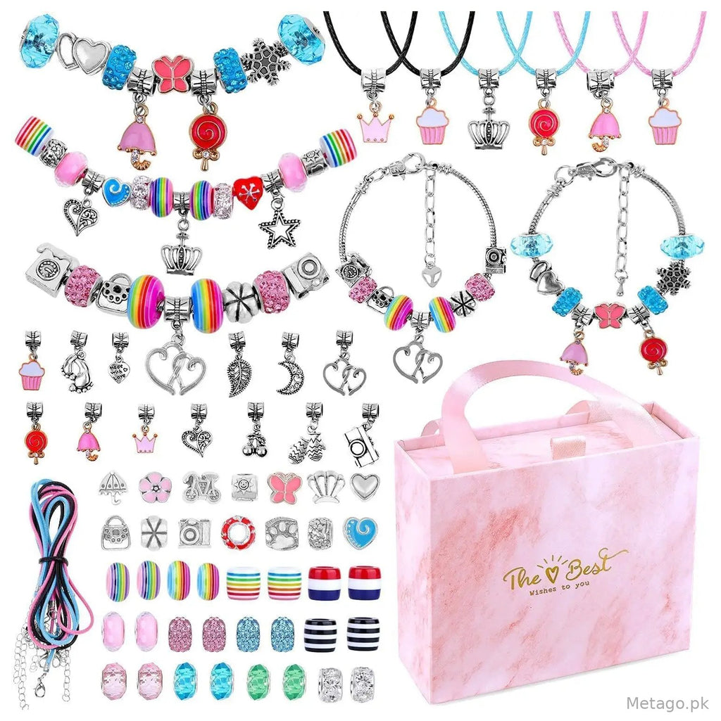 Cute Pink Purple & Blue Bracelet Set for Kids