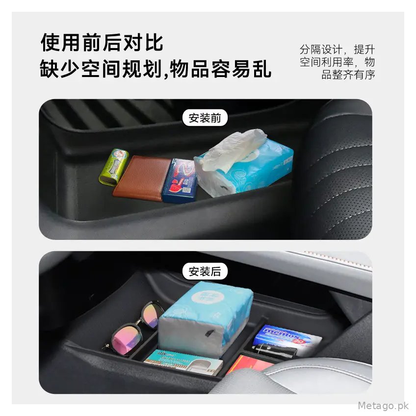 Dark Blue S05 Central Storage Box for Cars