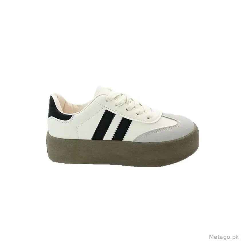 Desun Women's Shoes 2025 Spring and Autumn New Thick Sole Retro White Shoes Casual Forrest Gump Shoes All-match Sports Sneakers