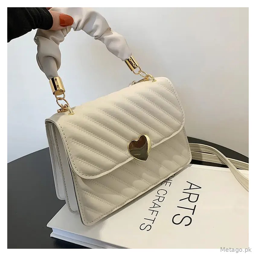 Fashion Texture Pleated Shoulder Crossbody Bag Beige 2022