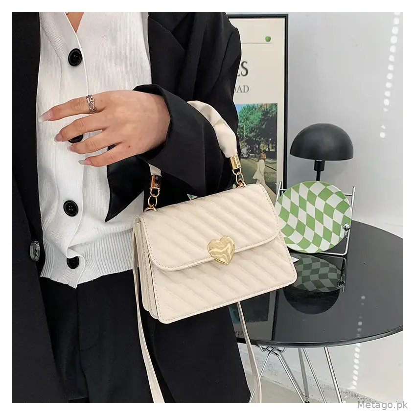 Fashion Texture Pleated Shoulder Crossbody Bag Beige 2022
