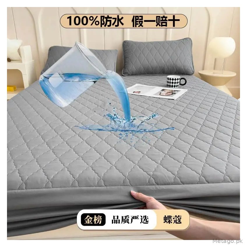 Foreign trade waterproof bed hat cross-border padded urine proof non-slip all-inclusive Simmons mattress protection set bedspread single wholesale