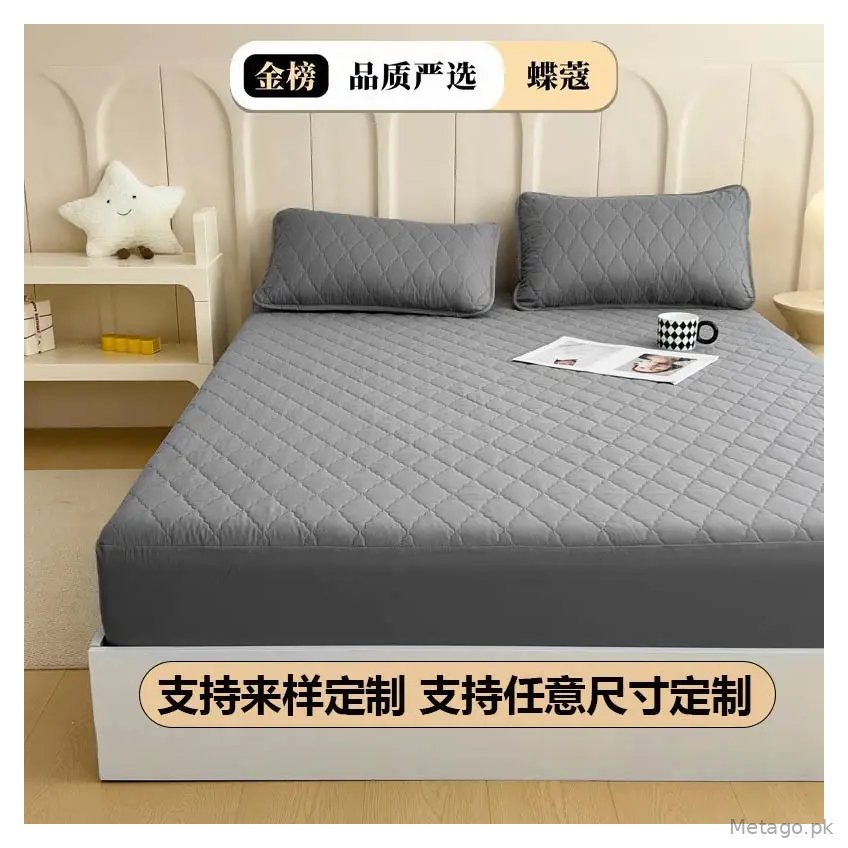 Foreign trade waterproof bed hat cross-border padded urine proof non-slip all-inclusive Simmons mattress protection set bedspread single wholesale