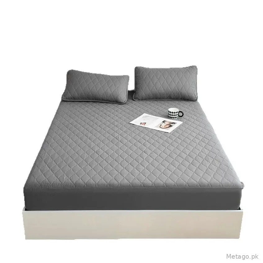 Foreign trade waterproof bed hat cross-border padded urine proof non-slip all-inclusive Simmons mattress protection set bedspread single wholesale