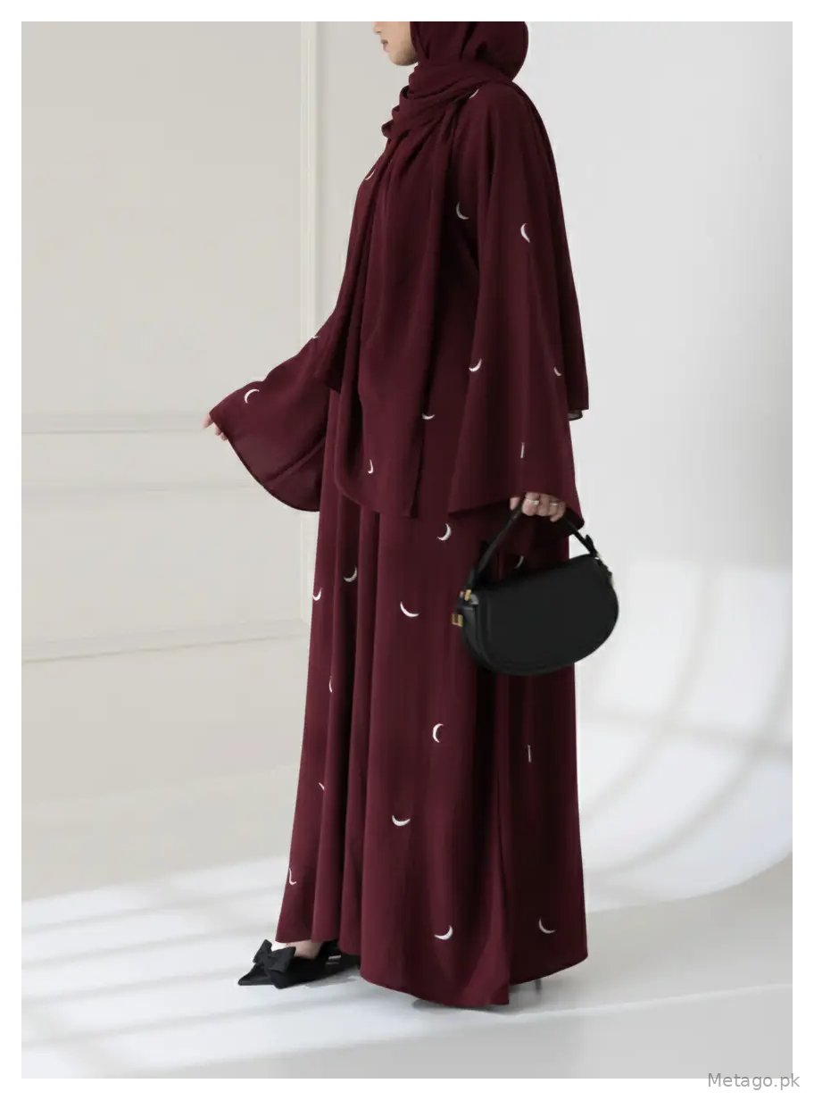 Georgette Embroidered Full Abaya