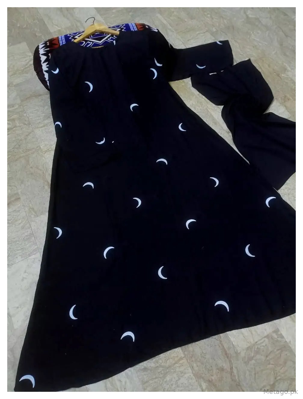 Georgette Embroidered Full Abaya