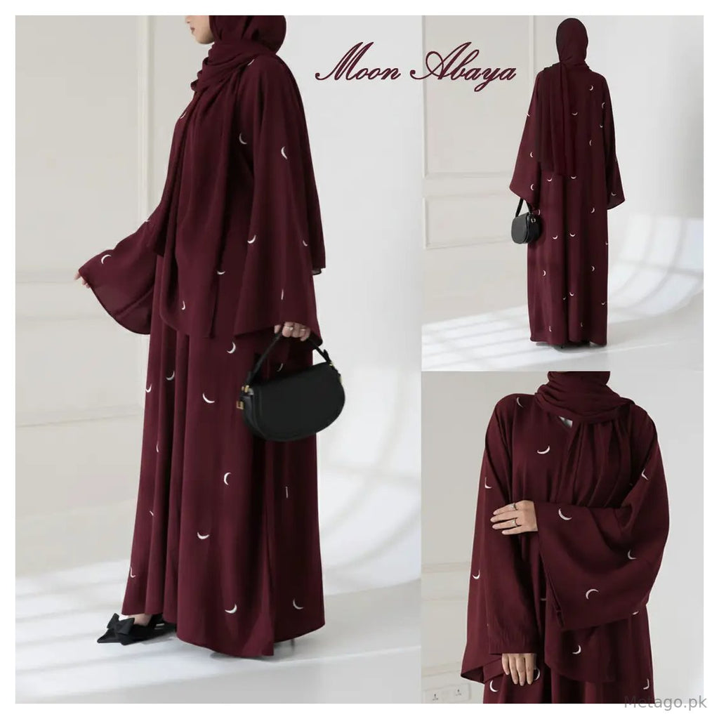 Georgette Embroidered Full Abaya