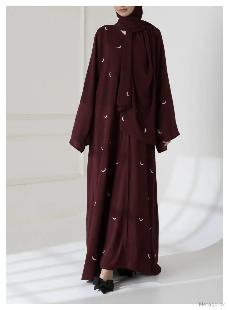 Georgette Embroidered Full Abaya