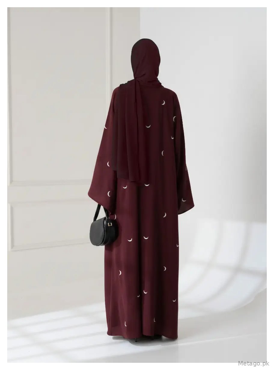 Georgette Embroidered Full Abaya