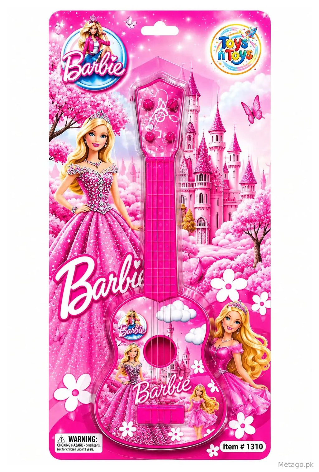 Girl's Pink Barbie Plastic Musical Toy