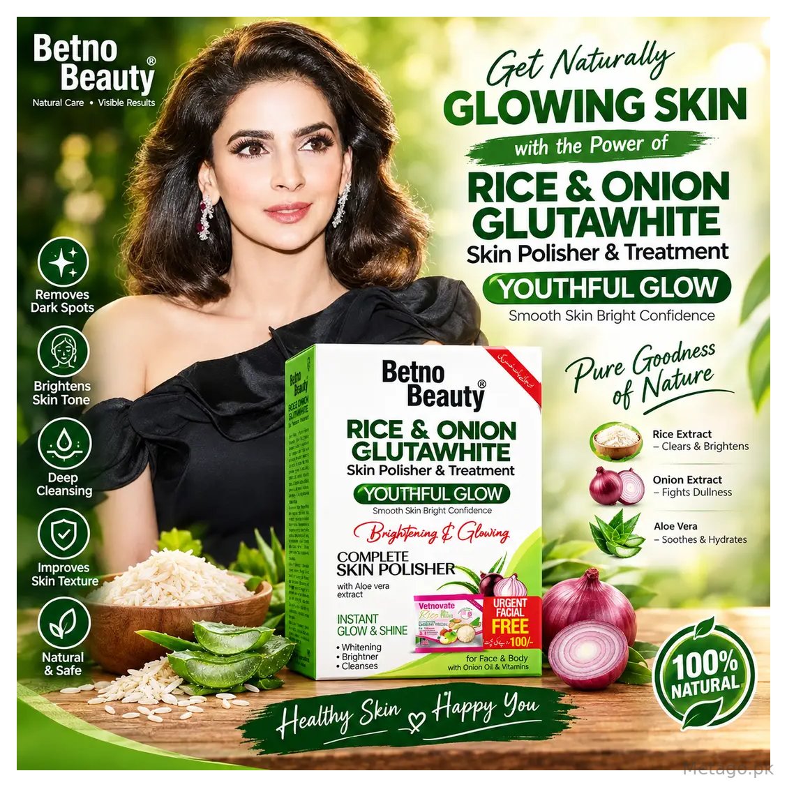 Gluta white skin polish