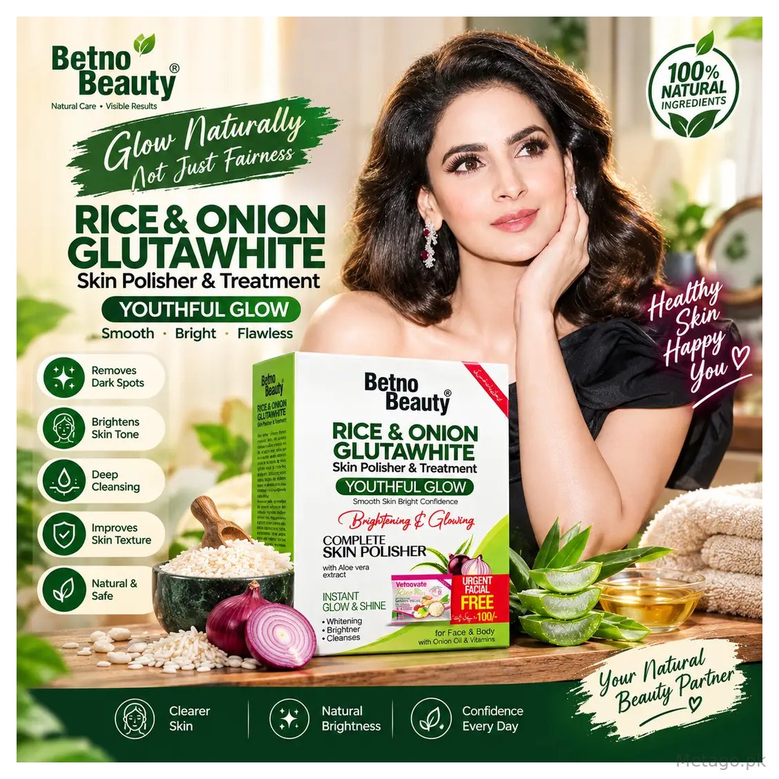 Gluta white skin polish