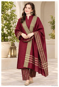 Khaddar Stuff Winter Collection 3 Pcs Women's Unstitched