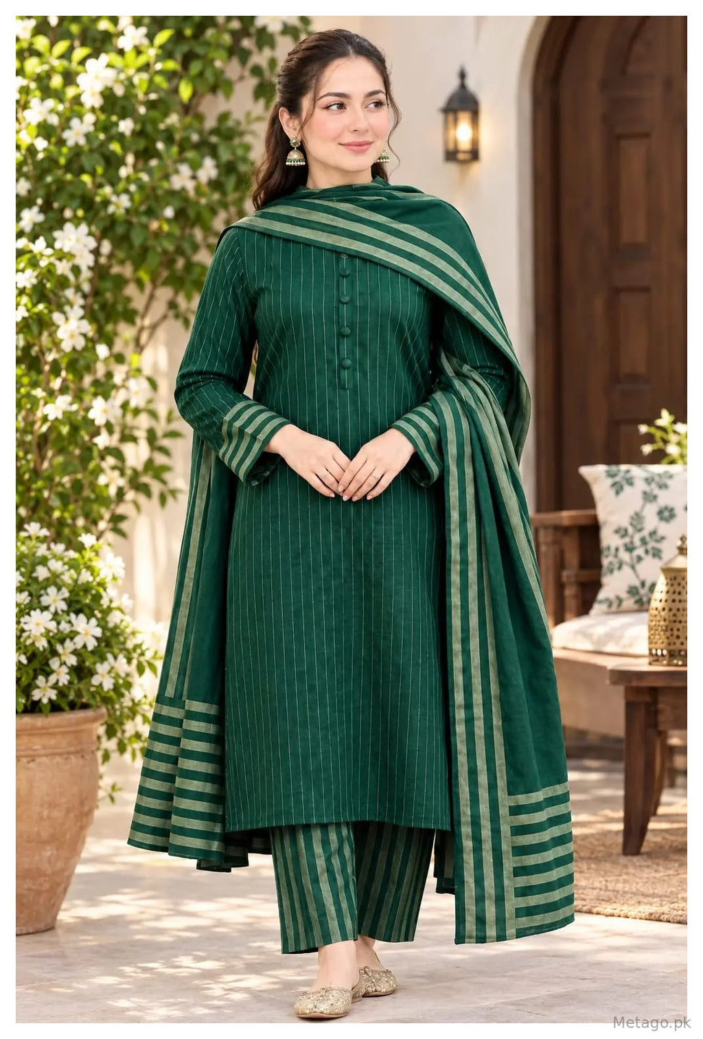 Khaddar Stuff Winter Collection 3 Pcs Women's Unstitched