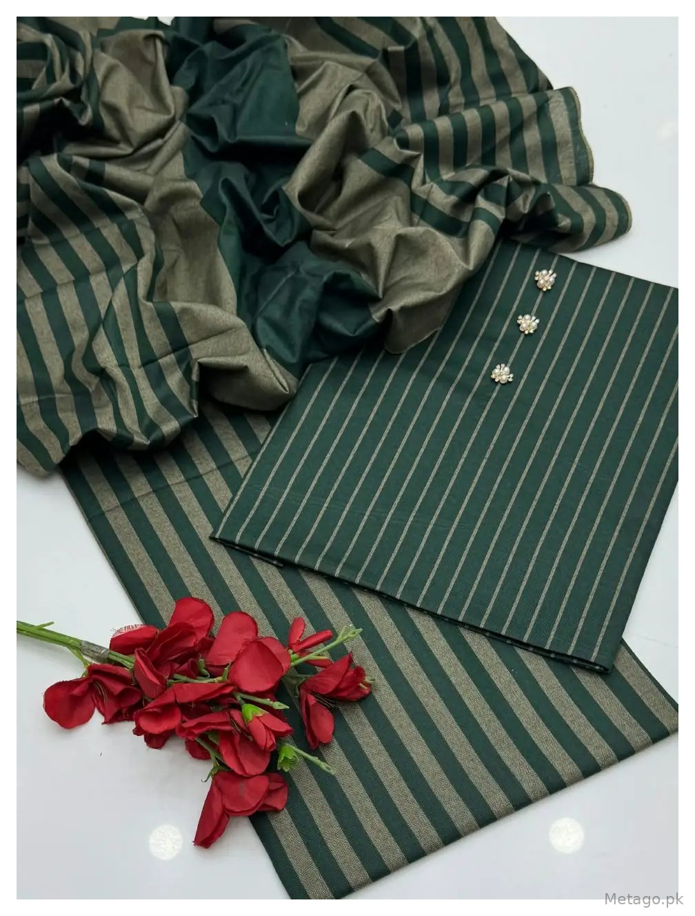 Khaddar Stuff Winter Collection 3 Pcs Women's Unstitched