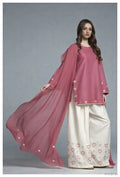 Kiran 3 Pcs Women's Stitched Linen Embroidered Suit