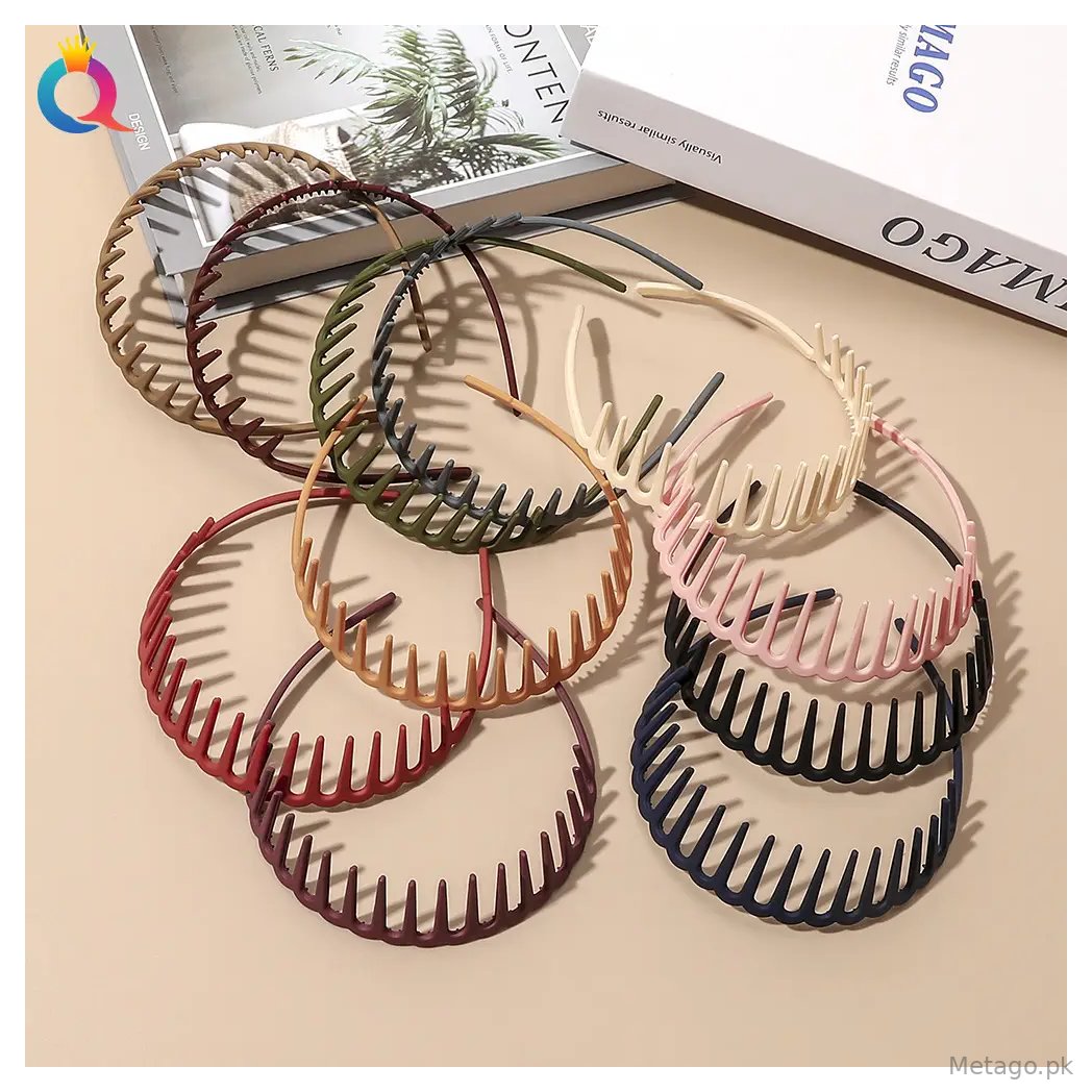 Korean Frosted Hair Bands Toothed Non-slip Pressed