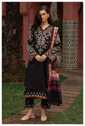 Melvin 3 Pcs Women's Stitched Silk Printed Suit