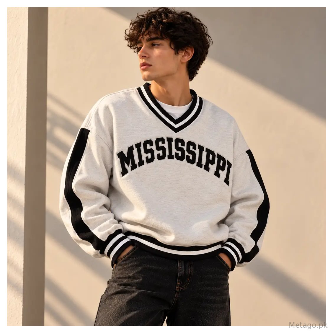 Men and Women Stitched Fleece Embroidered Sweat Shirt