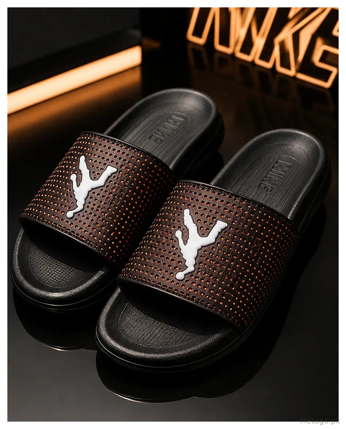 Men's EVA Brown Casual Jordan Slide Slippers