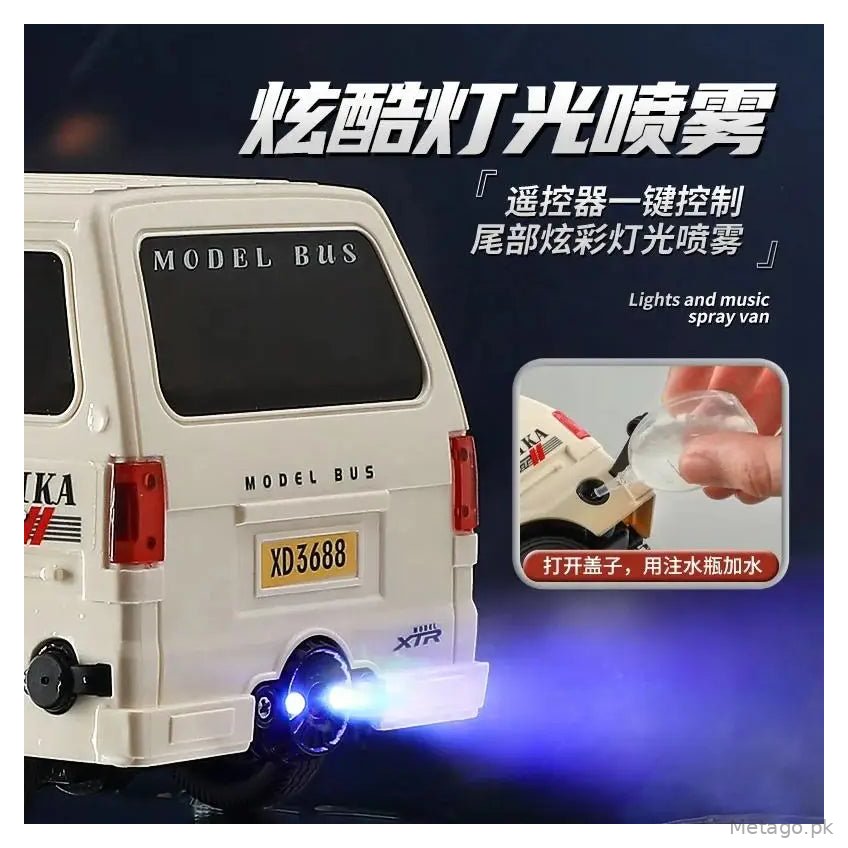 Remote Control Taxi Van for Kids  pray RC Taxi with LED Lights