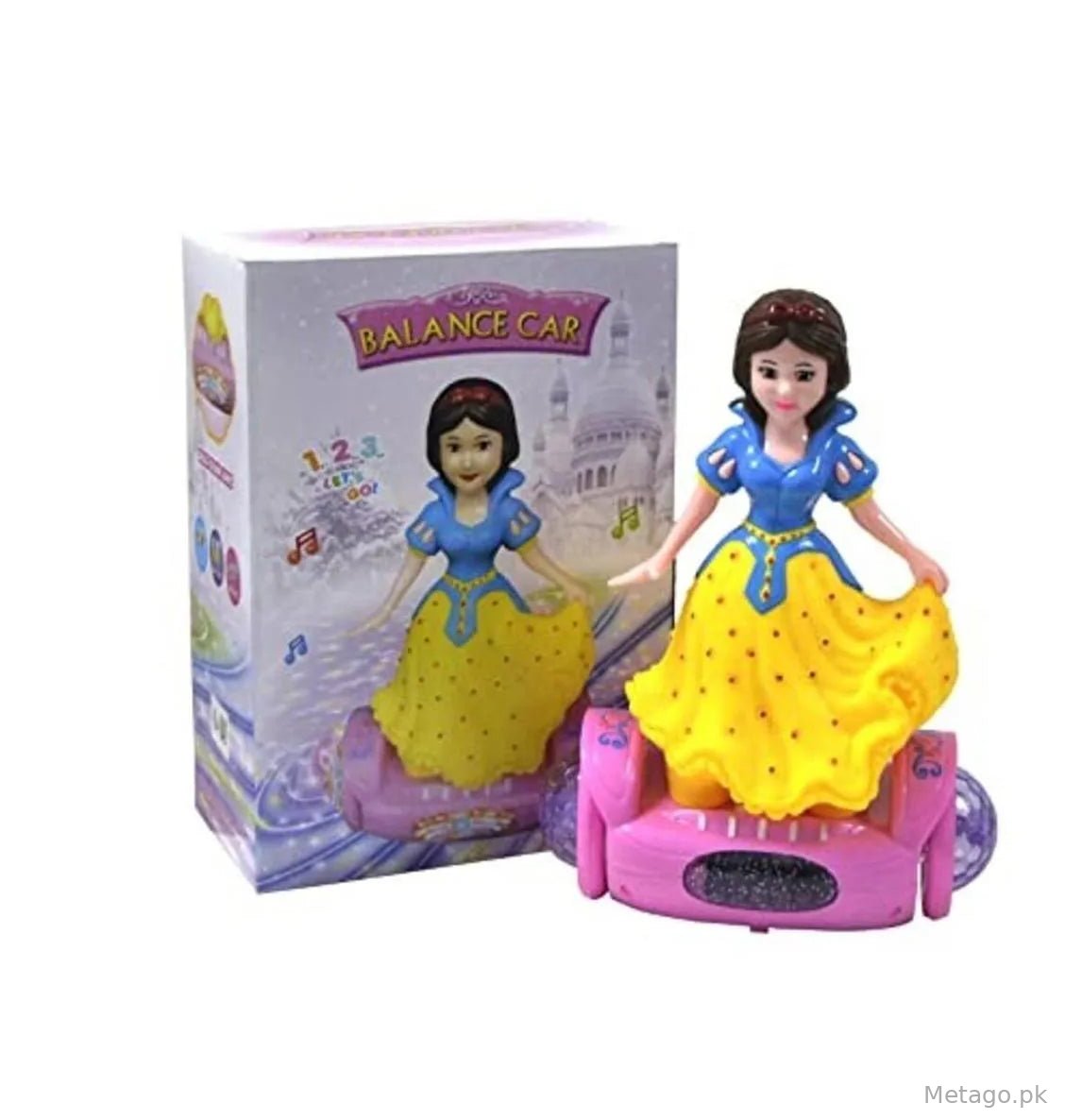 3D Lighting Balance Car Doll for Girls 1-12 Years Multicolor