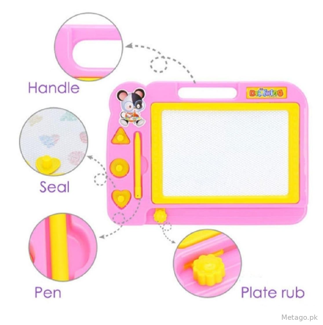 Magnetic Drawing Board for Kids Green Travel