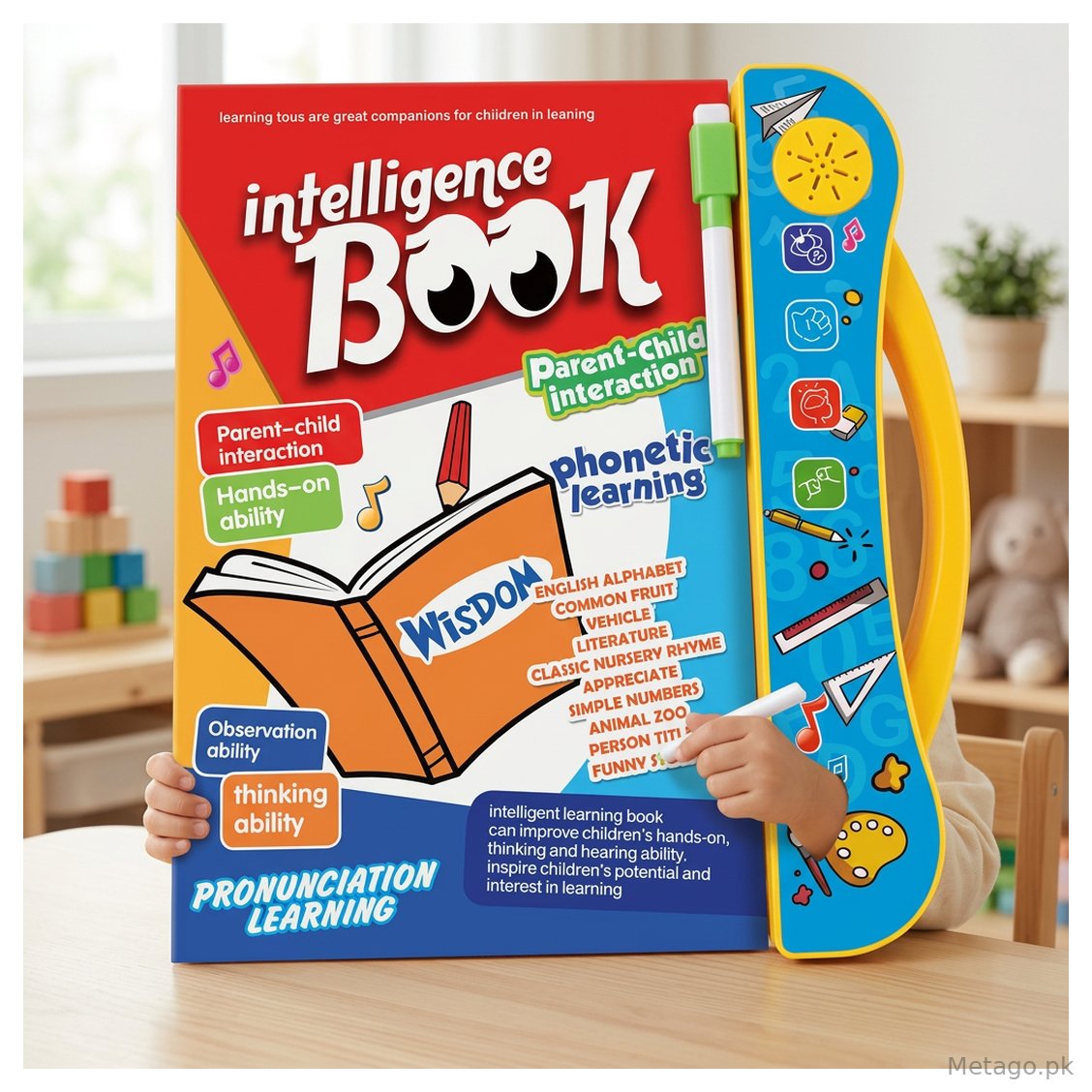 Interactive Phonetics Learning Book for Kids Red Yellow Blue