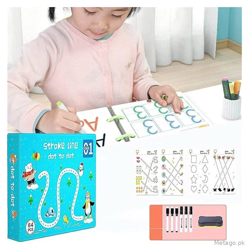 Tracing Workbooks for Kids Numbers Letters 64 Pages