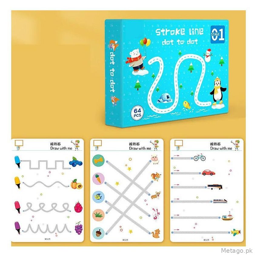 Tracing Workbooks for Kids Numbers Letters 64 Pages