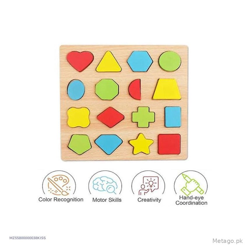 Wooden ABC Puzzle for Kids Learning & Motor Skills