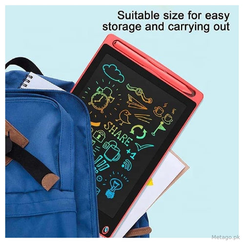 12-inch LCD Writing Tablet for Kids Multicolor Design
