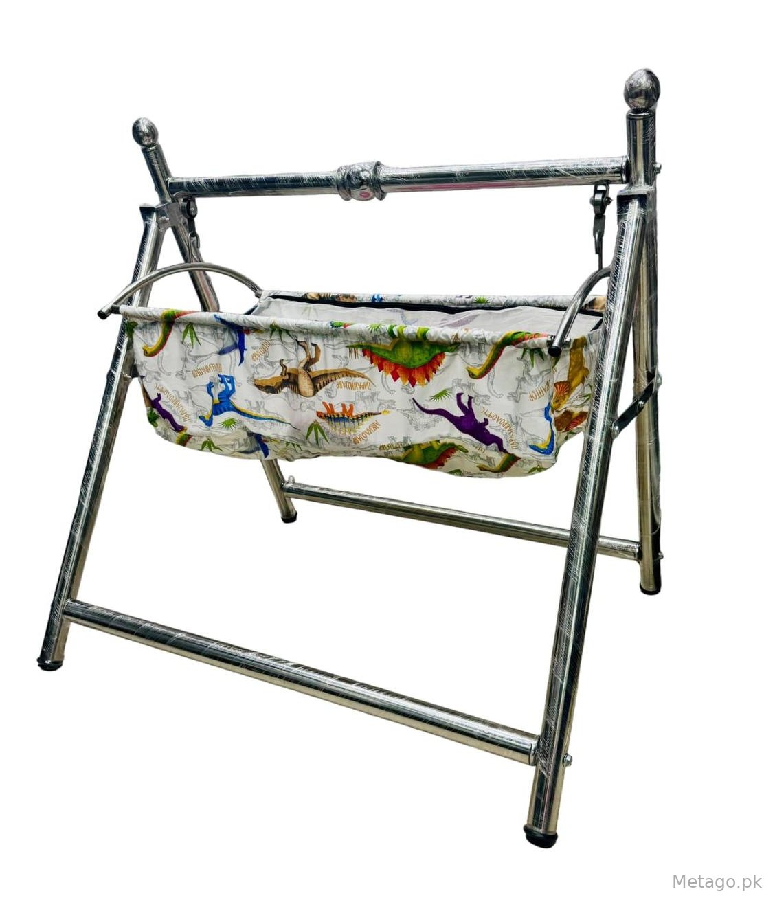 Baby Swing Metal Frame Dinosaur Theme Safe