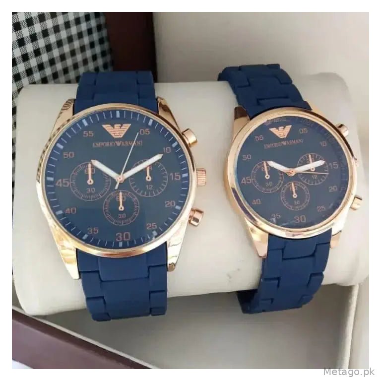 Unisex Chronograph Armani Couple Watch
