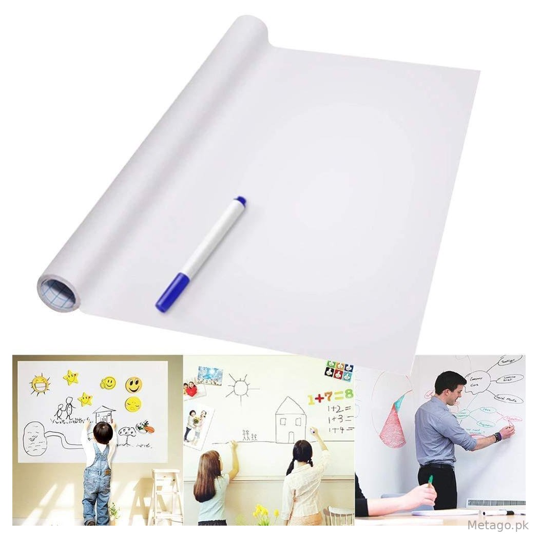 Large Whiteboard Sticker for Kids Rooms & Offices