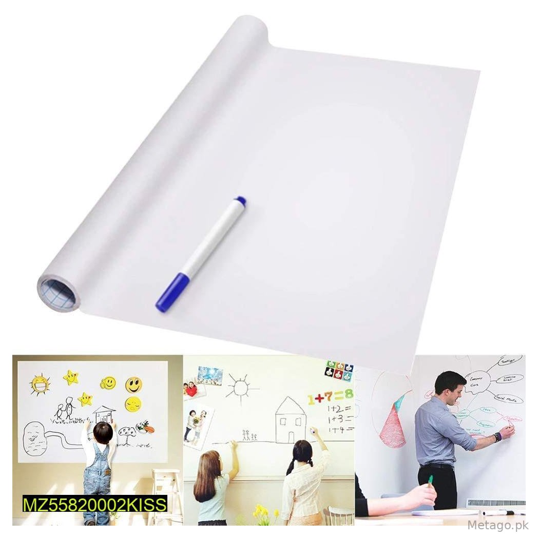 Large Whiteboard Sticker for Kids Rooms & Offices