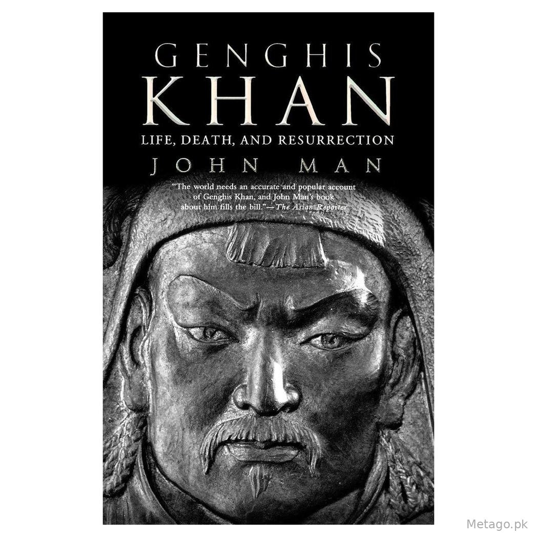 Genghis Khan Biography Book A5 Black White Cover