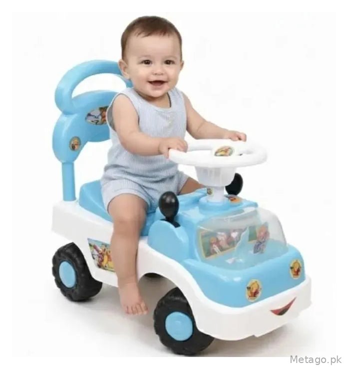 Pink Kids Riding Car with Music & Lights