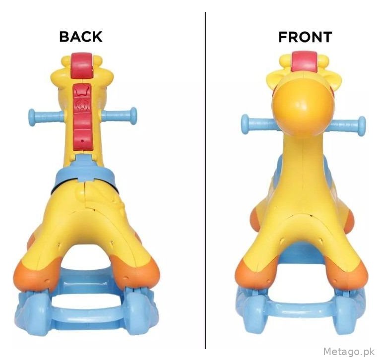 Giraffe Toy Rocking & Ride-On Yellow