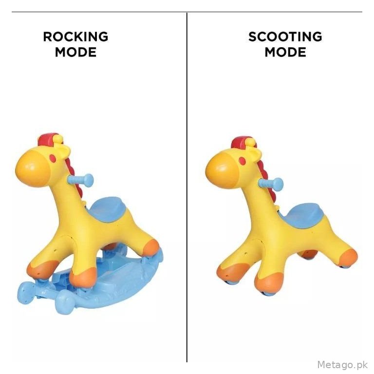 Giraffe Toy Rocking & Ride-On Yellow