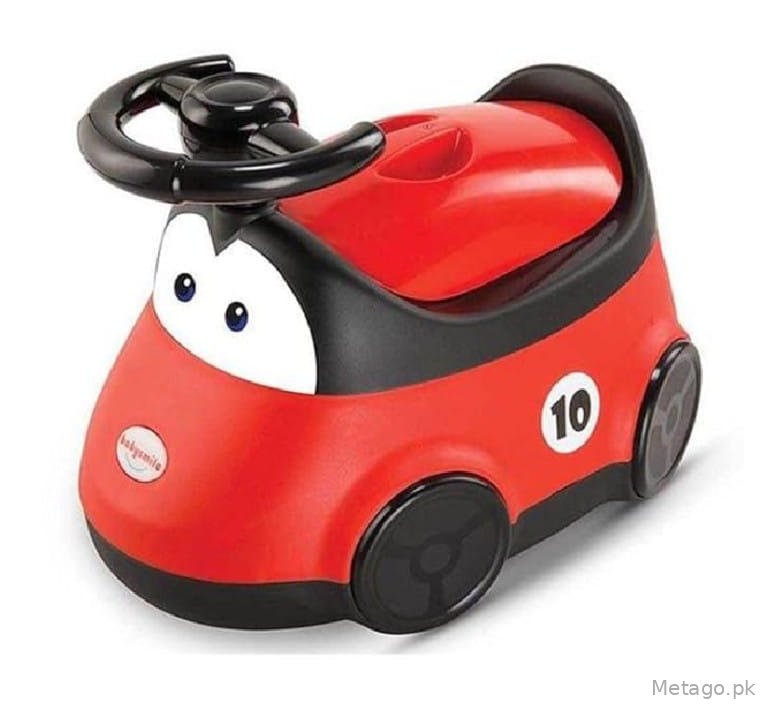 Red Baby Toilet Training Car with Music & Lights